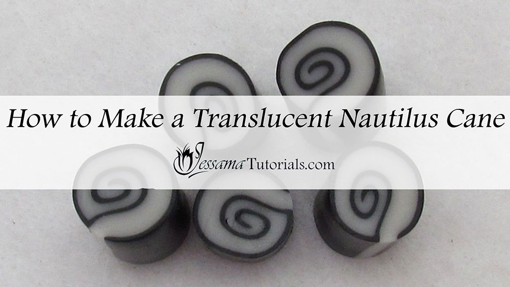 How to make a translucent nautilus polymer clay cane